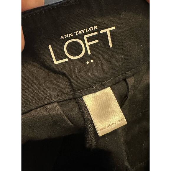 Loft black curvy crop pants size 0 - Picture 3 of 10